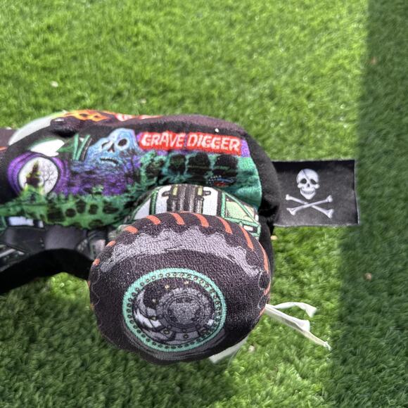 Monster Jam Grave Digger Plush Truck Pillow Toy Jay Franco 12" 2020 Collectible - Picture 3 of 11